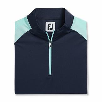Women's Footjoy Golf Shirts Navy NZ-327743